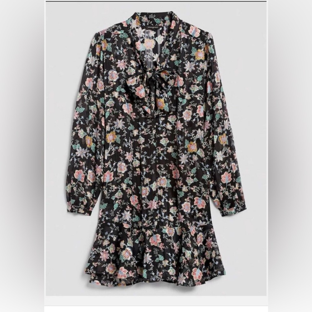 Floral Dress - Black Multicolor
